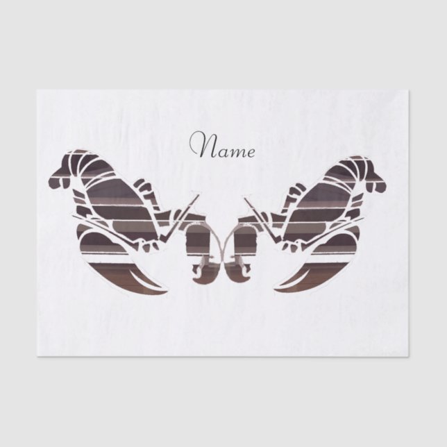 Papier Mousseline Red Maine Lobsters Thunder_Cove (Recto)