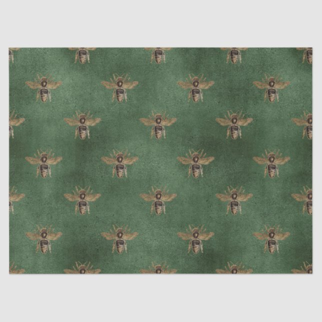 Papier Mousseline Red Rose Bee Series Design 5 papier tissu (Recto)