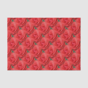 Papier Mousseline Red Rose Flower Nature