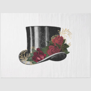 Papier Mousseline Red Rose Steampunk Series Design 2