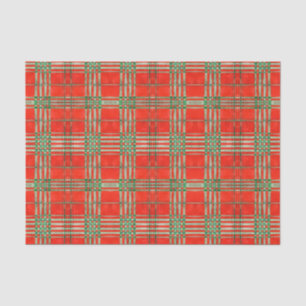 PAPIER MOUSSELINE RED SCOTT TARTAN