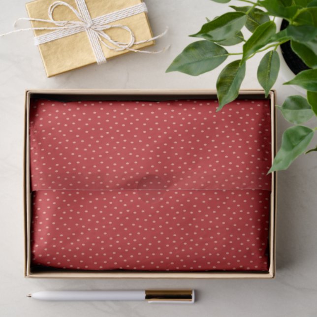 Papier Mousseline Red Strawberry Seed Tissue Paper (Cadeau)