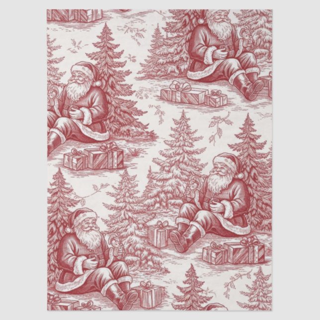 Papier Mousseline Red Toile (Recto)