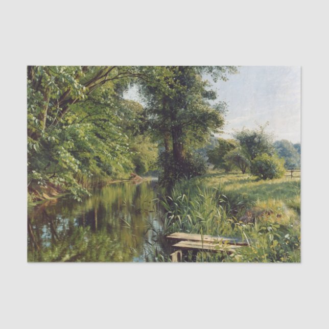 Papier Mousseline Reflets du printemps par Peder Mork Monsted (Recto)