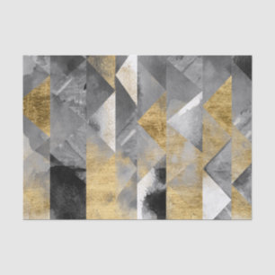 Papier Mousseline Réflexions dorées I