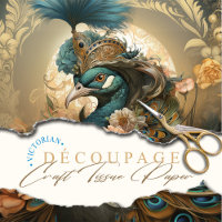 Regal Anthropomorphique Peacock Découpage victorie