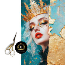 Regal Gold Queen Découpage Mois de l'histoire des