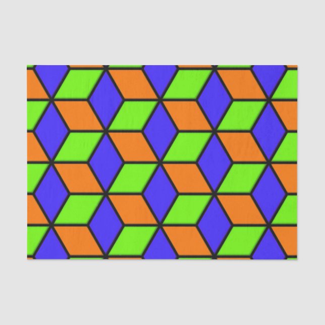Papier Mousseline Regard R Cube (Recto)
