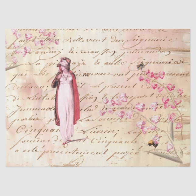 Papier Mousseline Régence Vintage (Recto)