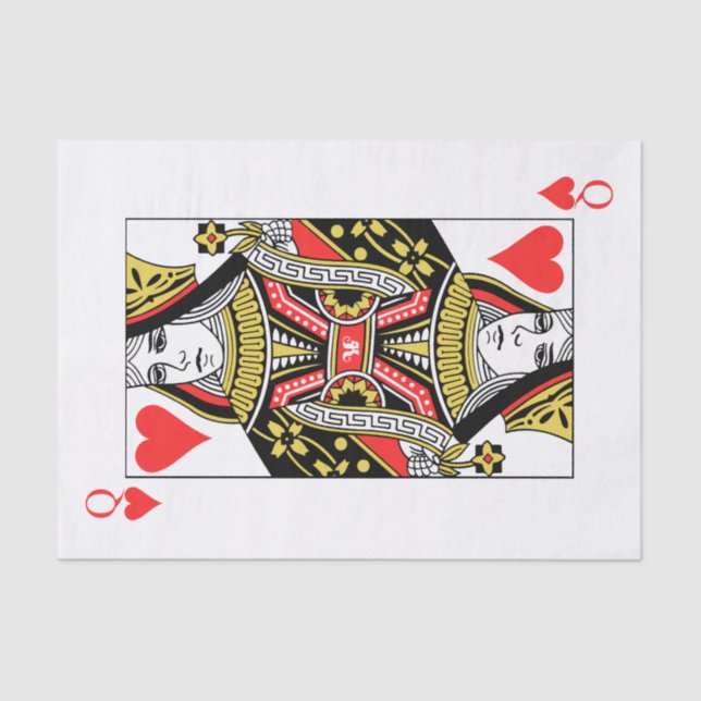 Papier Mousseline Reine des coeurs (Recto)