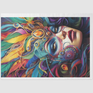 Papier Mousseline Reine du Carnaval