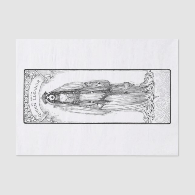 Papier Mousseline Reine Eleanor (Recto)