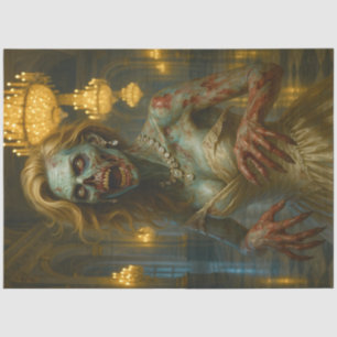 Papier Mousseline Reine zombie de la salle de bal Gothique Undead