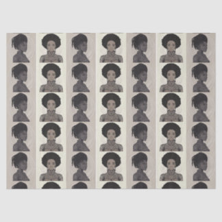 Papier Mousseline Reines Afrofuturistes Monochromes