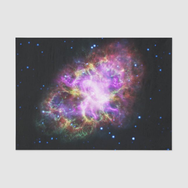 Papier Mousseline Rémanent de supernova de la nébuleuse du Crabe, co (Recto)