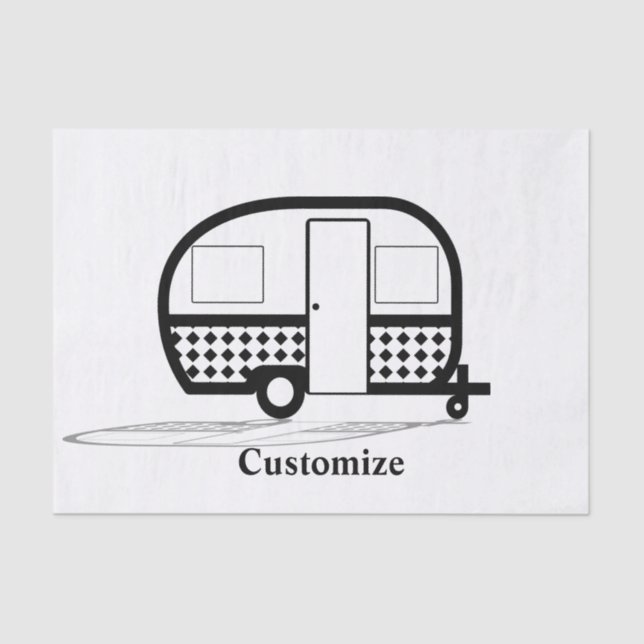 Papier Mousseline Remorque classique Caravan Thunder_Cove (Recto)