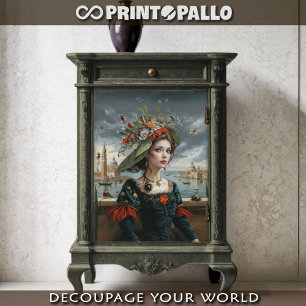 Papier Mousseline Renaissance florale à Venise