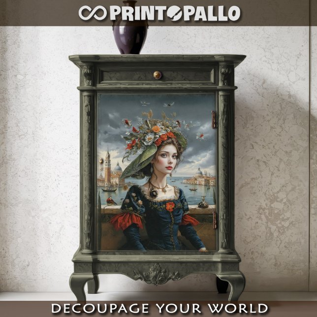 Papier Mousseline Renaissance florale à Venise (Créateur téléchargé)