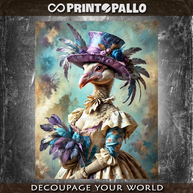 Papier Mousseline Renaissance style painting: Victorian Lady Turkey  (Créateur téléchargé)