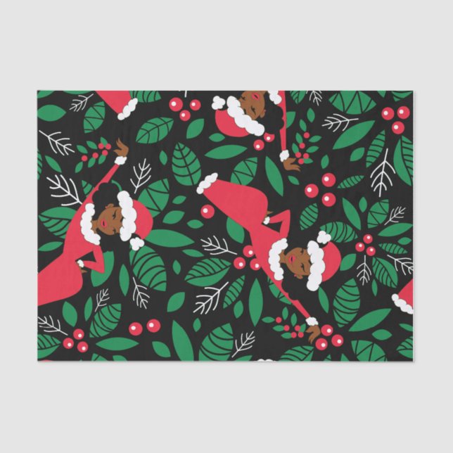 Papier Mousseline Rencontrez-moi sous le Mistletoe (Recto)