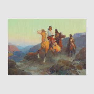 Papier Mousseline Renegade Apache par Frank Tenney Johnson