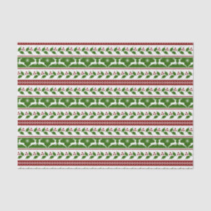 Papier Mousseline Rennes de Noël scandinave