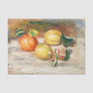 Papier Mousseline Renoir Fruit Still Life Fleur Lemon Découpage