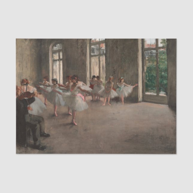 Papier Mousseline Répétition de ballet par Edgar Degas (Recto)