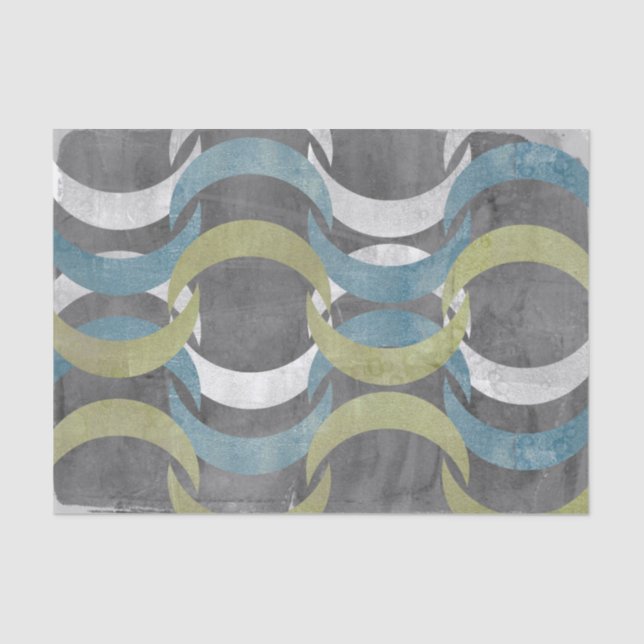 Papier Mousseline Répétition géométrique I (Recto)