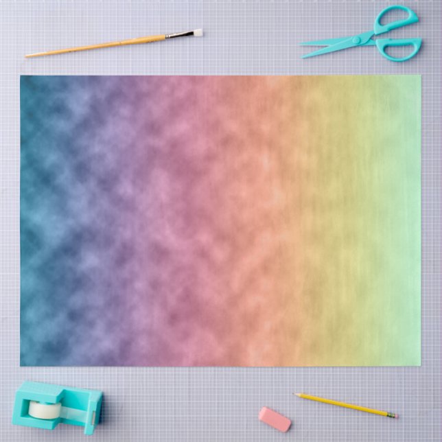 Papier Mousseline Repose dans l'Arc-en-Ciel (Artisanat)