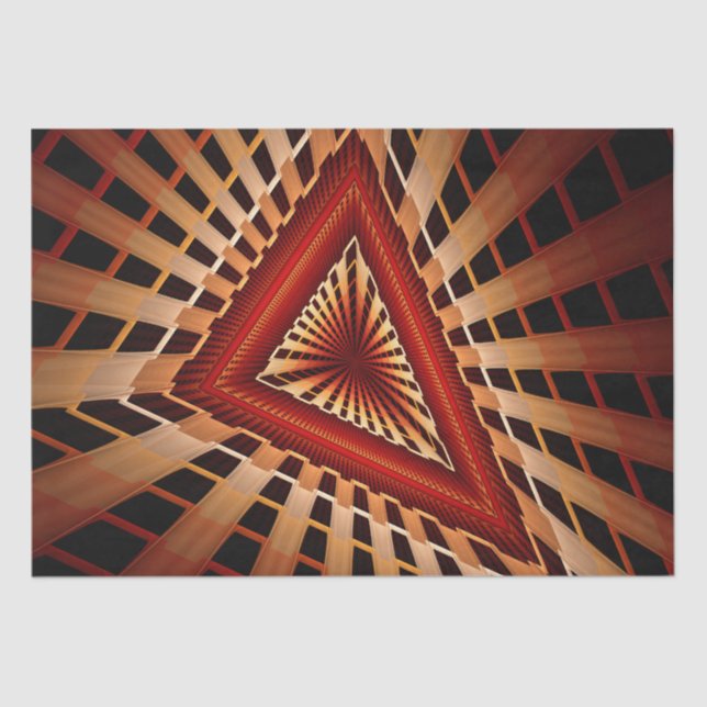 Papier Mousseline Réseau d'Imaginaires 3D Conception graphique fract (Recto)