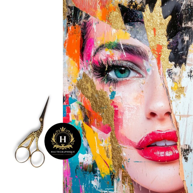 Papier Mousseline Résilience dorée Abstraite Découpage Art (Créateur téléchargé)