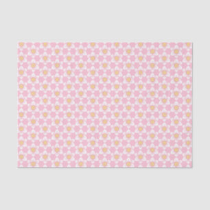 Papier Mousseline Ressort de jonquille rose