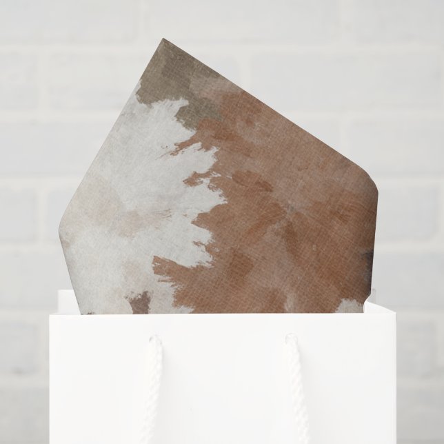 Papier Mousseline Résumé Brun Crème (Sac cadeau)