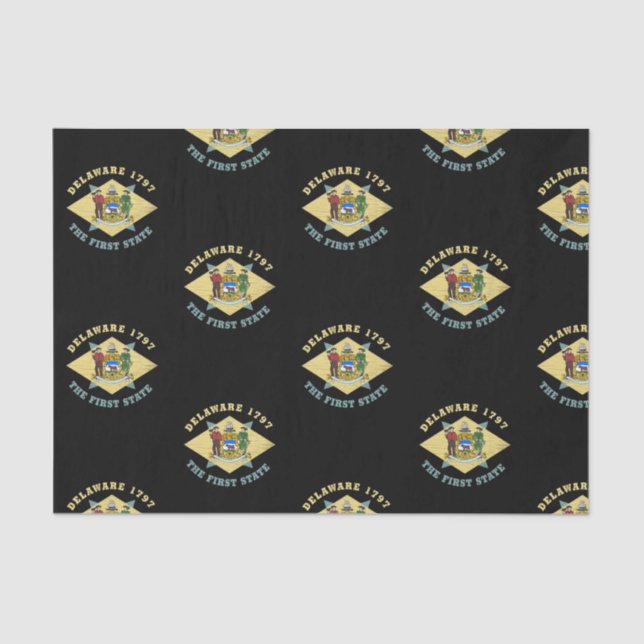 PAPIER MOUSSELINE RETARD 1797 LE PREMIER DRAPEAU D'ÉTAT (Recto)