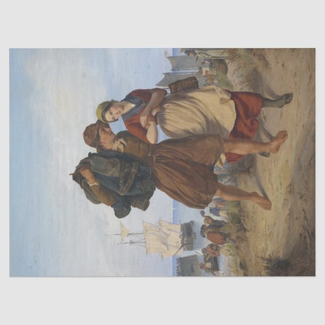 Papier Mousseline Retour du pêcheur (par Rudolf Jordan) (Recto)