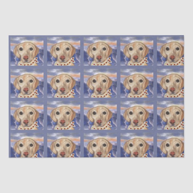 Papier Mousseline Retriever du Labrador    (Recto)