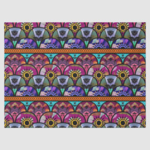 Papier Mousseline Rétro beau bohémien coloré de Boho