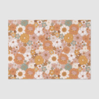 Retro Boho Terracotta Floral