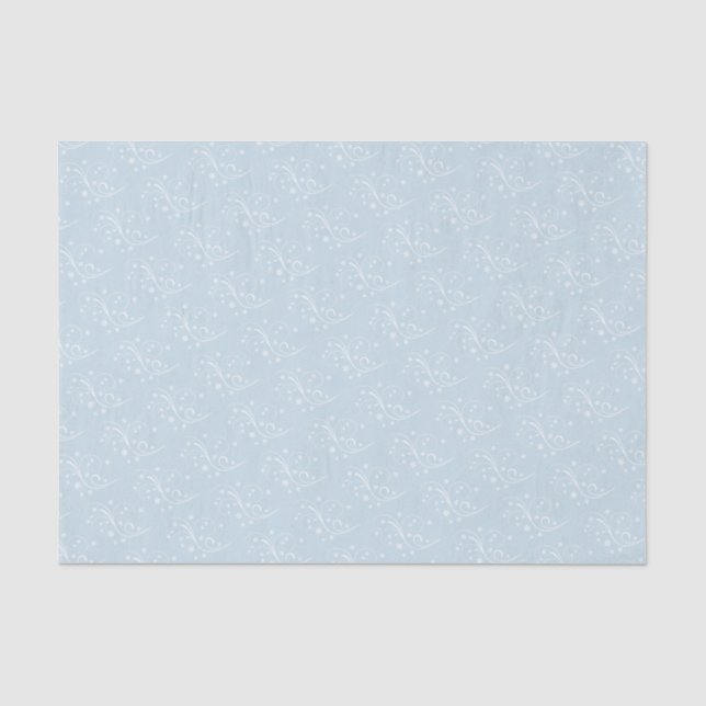 Papier Mousseline Rétro coordination bleue de danseurs de mariage (Recto)