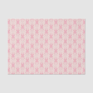 Papier Mousseline Rétro damassé florale