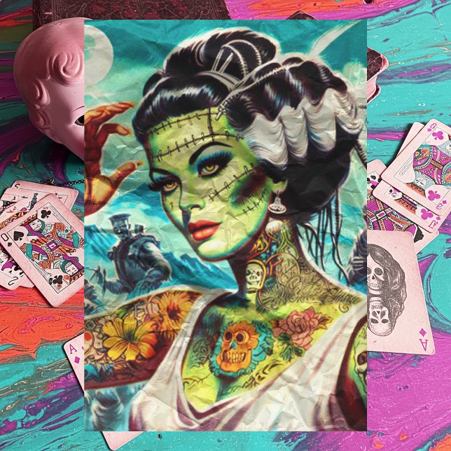 Papier Mousseline Retro Monster Girl (Créateur téléchargé)