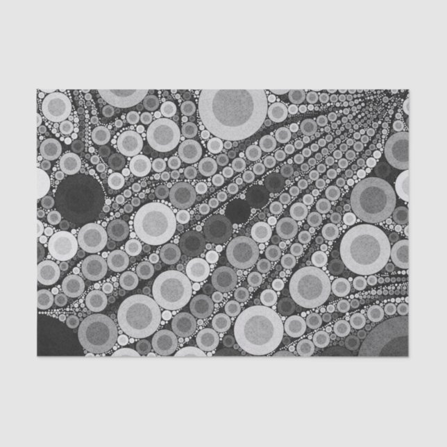 Papier Mousseline Rétro motif de Black&White (Recto)
