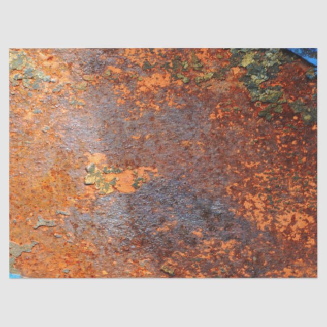 Papier Mousseline Rétro motif grunge rouillé de texture (Recto)