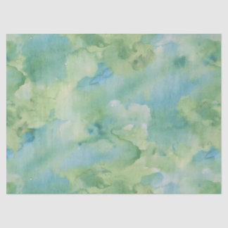 Papier Mousseline Rétro texture verte d'aquarelle