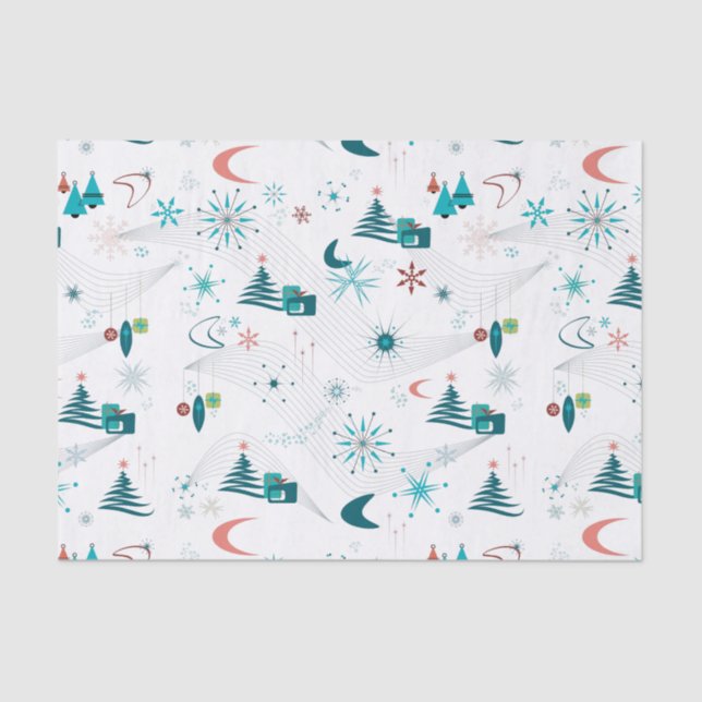 Papier Mousseline Retro Un Noël Go-Go (Recto)