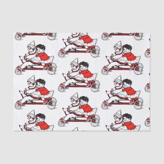 Papier Mousseline RETRO Valentine's Day Tissue Paper (Recto)