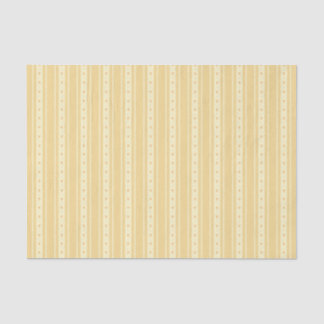 Papier Mousseline Retro Yellow And Orange Heart Stripes Bakery