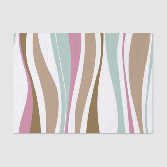Papier Mousseline Rétros rayures (Recto)