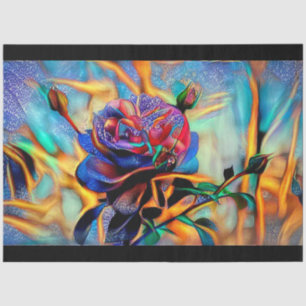 Papier Mousseline Rêve d'art Rose unique brillant